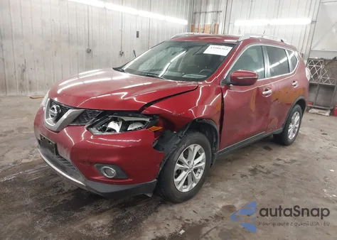 2014 Nissan Rogue Sv z USA, uszkodzony, nr VIN 5N1AT2MKXEC763342